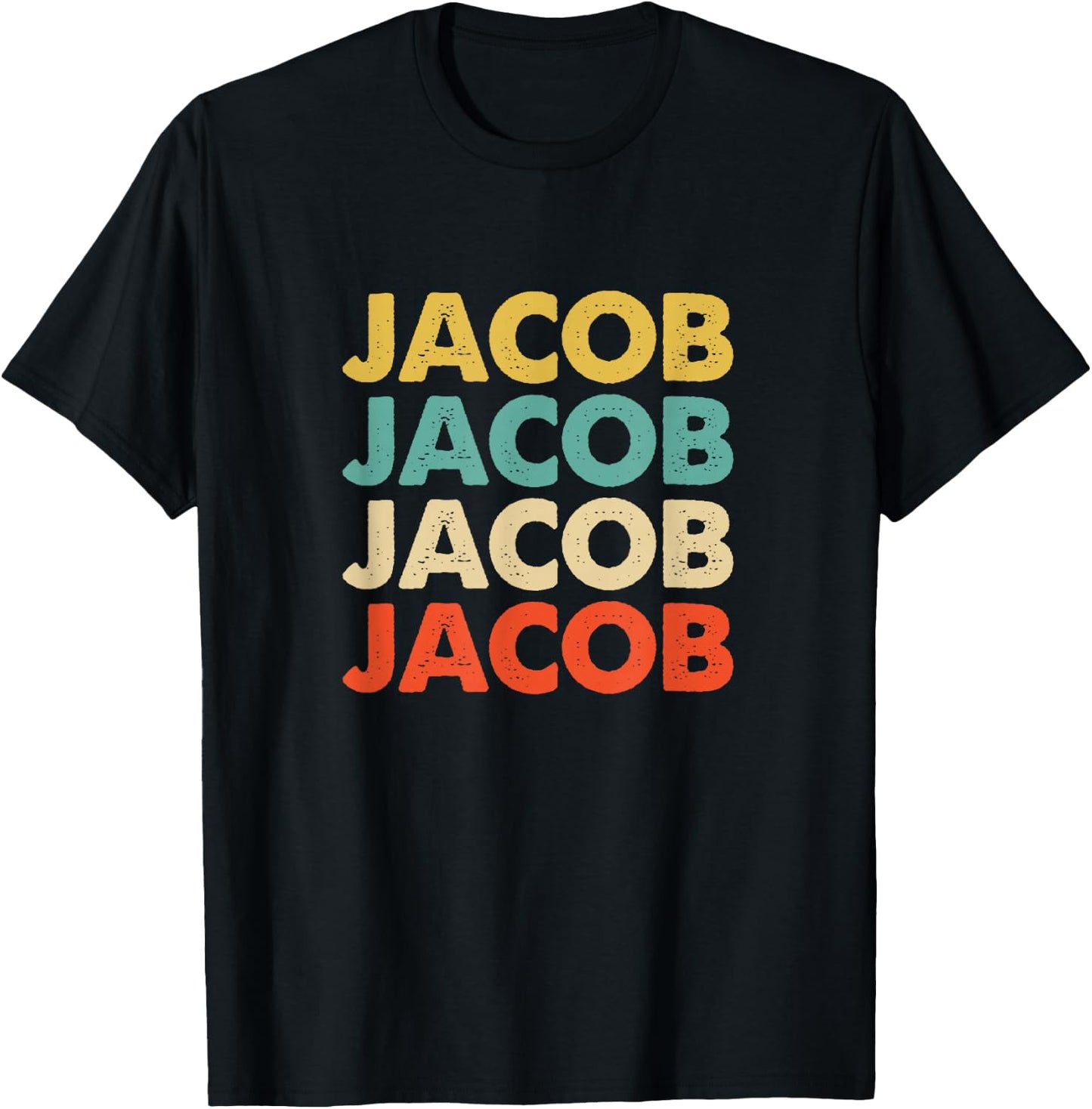 Jacob Name T-Shirt - T-Shirt | Black