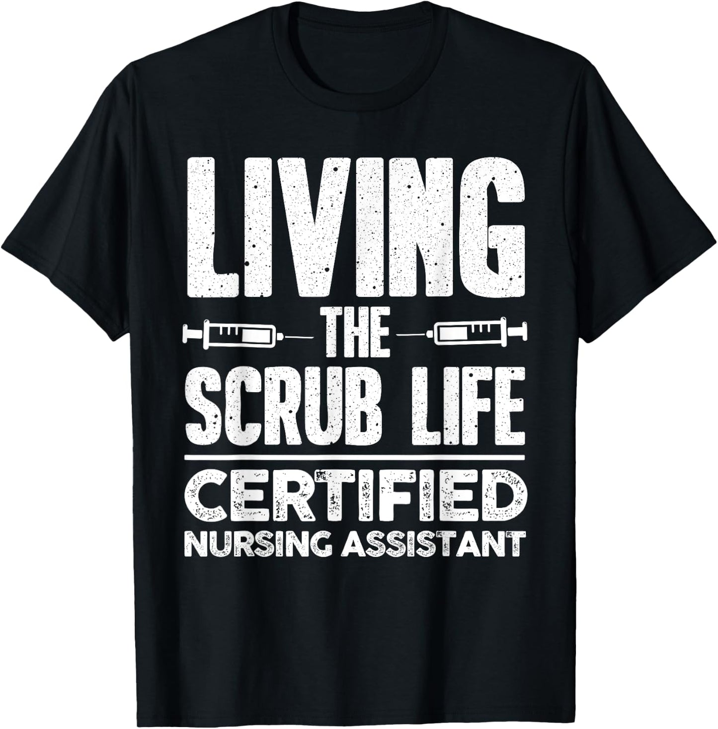 Funny Nursing Assistant Women Nursing Scrub Medical T-Shirt - T-Shirt | Black