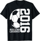 Soccer Legend 2016 10th Birthday Soccer T-Shirt - T-Shirt | Black