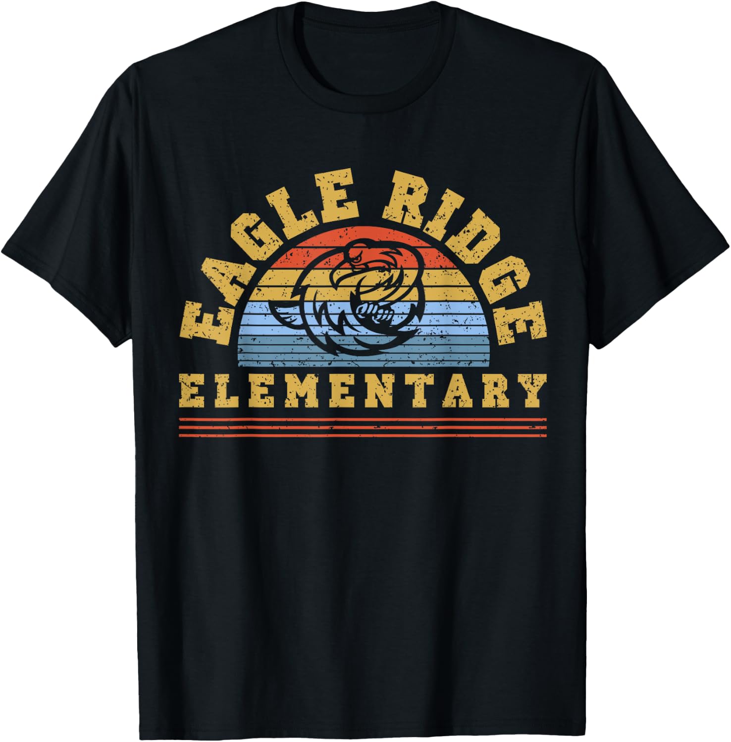 Eagle Ridge Elementary Vintage T-Shirt - T-Shirt | Black