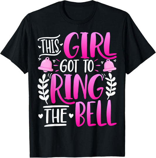 This Girl Got to Ring the Bell - Breast Cancer Awareness T-Shirt - T-Shirt | Black