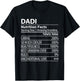 Dadi Nutrition Facts | Funny Indian Grandma T-Shirt - T-Shirt | Black