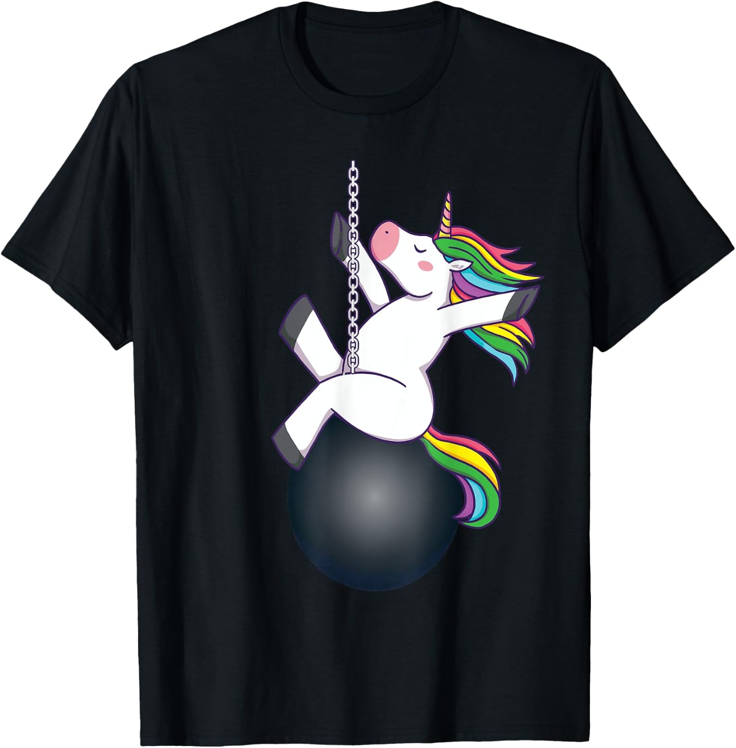 Funny unicorn wrecking ball saying T-Shirt - T-Shirt | Black