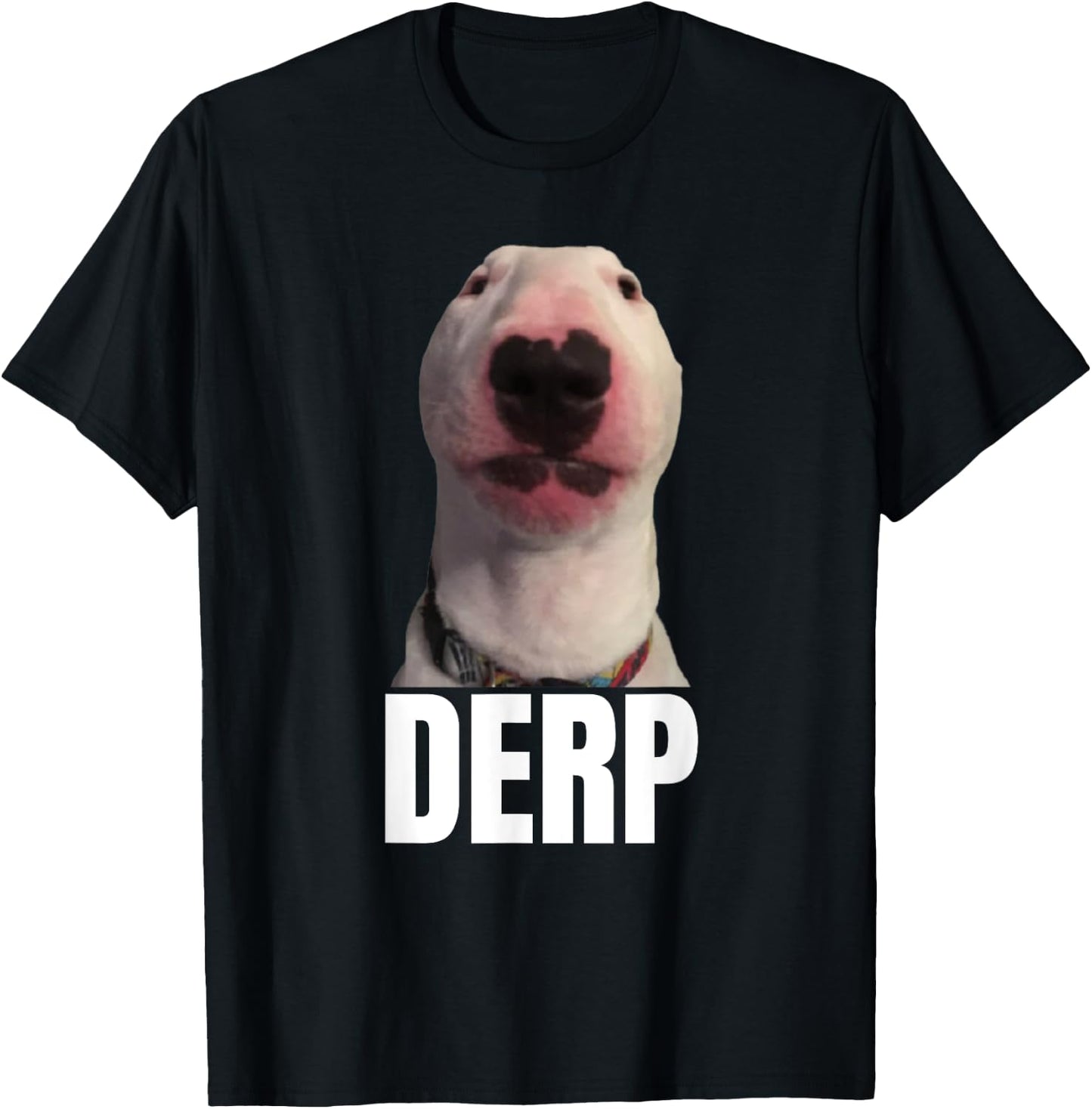 Derp - Funny Cringe Meme Dog DERP Trendy Teenager Slang Men Women T-Shirt - T-Shirt | Black