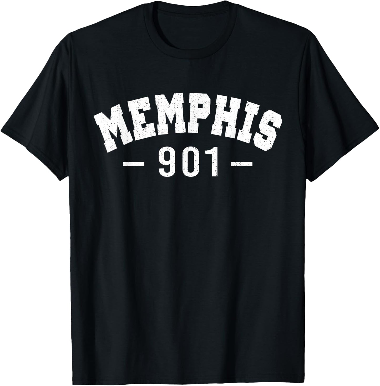 Vintage Retro Memphis City 901 Area Code Shirt Tennessee T-Shirt - T-Shirt | Black