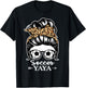 Soccer Yaya Messy Bun Hair Funny Soccer Player Yaya T-Shirt - T-Shirt | Black