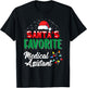 Santa's Favorite Medical Assistant Christmas Light T-Shirt - T-Shirt | Black