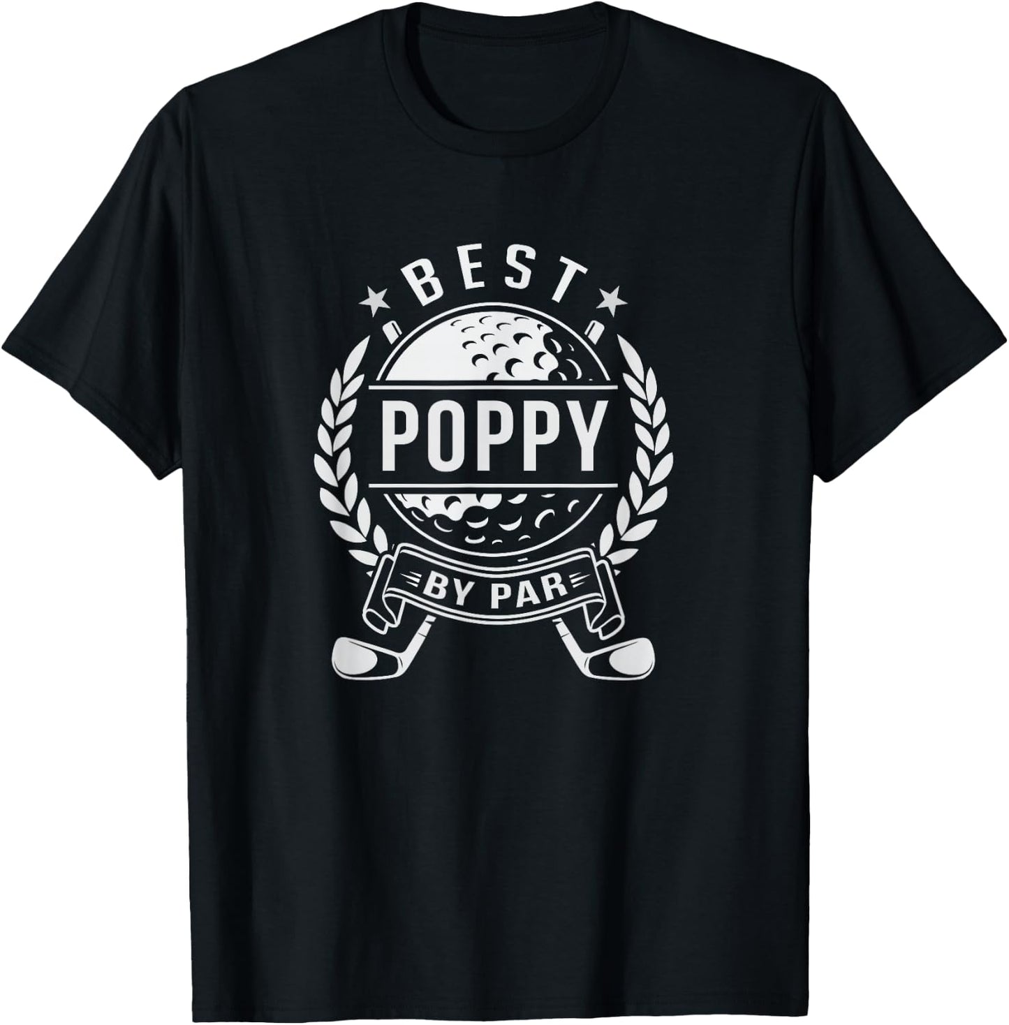 Poppy the Best by Par Golfing T-Shirt - T-Shirt | Black