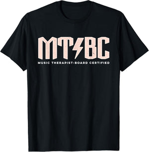 MT-BC: Music Therapist-Board Certified funny Music Therapist T-Shirt - T-Shirt | Black