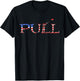 Skeet Trap Clay Patriotic Pull Shooter USA American Flag T-Shirt - T-Shirt | Black