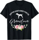 German Shorthaired Pointer Dog Grandma Floral Mother's Day T-Shirt - T-Shirt | Black
