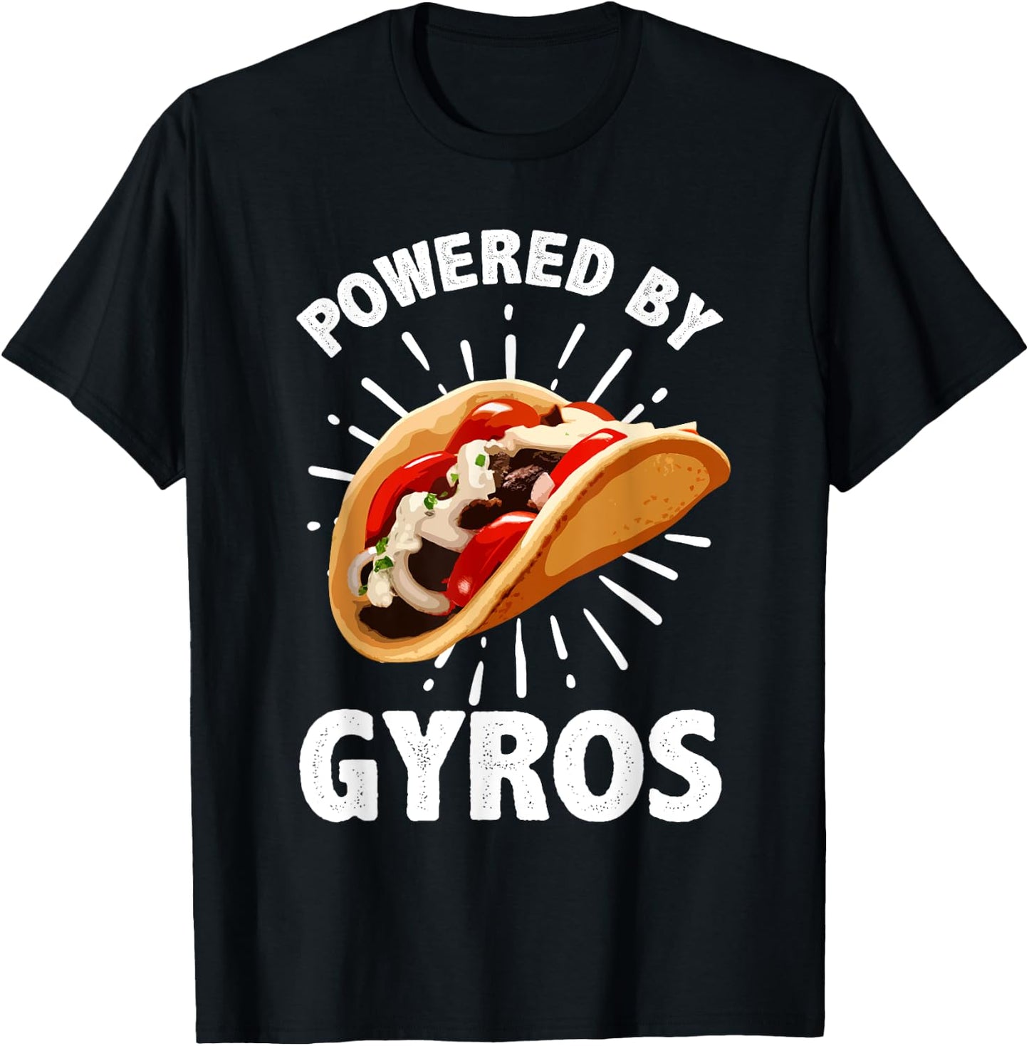 Cool Gyro Women Gyros Greek Food Kebab Meat Lovers T-Shirt - T-Shirt | Black