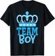 Team Boy Team Girl Blue Gender Reveal Party Matching Family T-Shirt - T-Shirt | Black