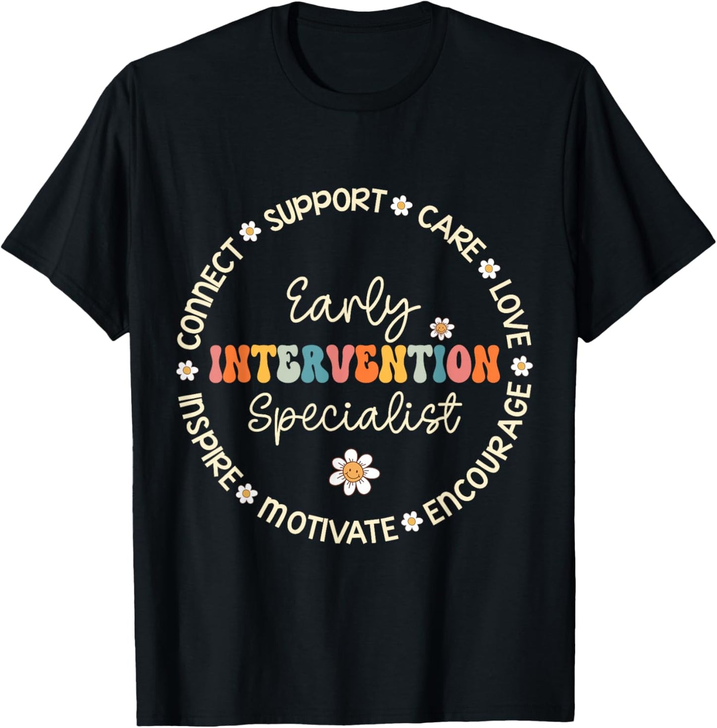 Early Intervention Specialist Appreciation Week Back School T-Shirt - T-Shirt | Black