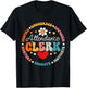 Groovy Attendance Clerk Back to School Appreciation Week T-Shirt - T-Shirt | Black