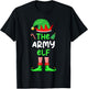 I'm The Army Elf Christmas Funny Family Matching Pajama T-Shirt - T-Shirt | Black