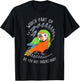 Catalina Macaw Parrot Aaa Funny Cute Pet Hybrid Bird Mom Dad T-Shirt - T-Shirt | Black