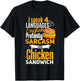 Chicken Sandwich Shirt Joke Chicken Burger Lover T-Shirt - T-Shirt | Black