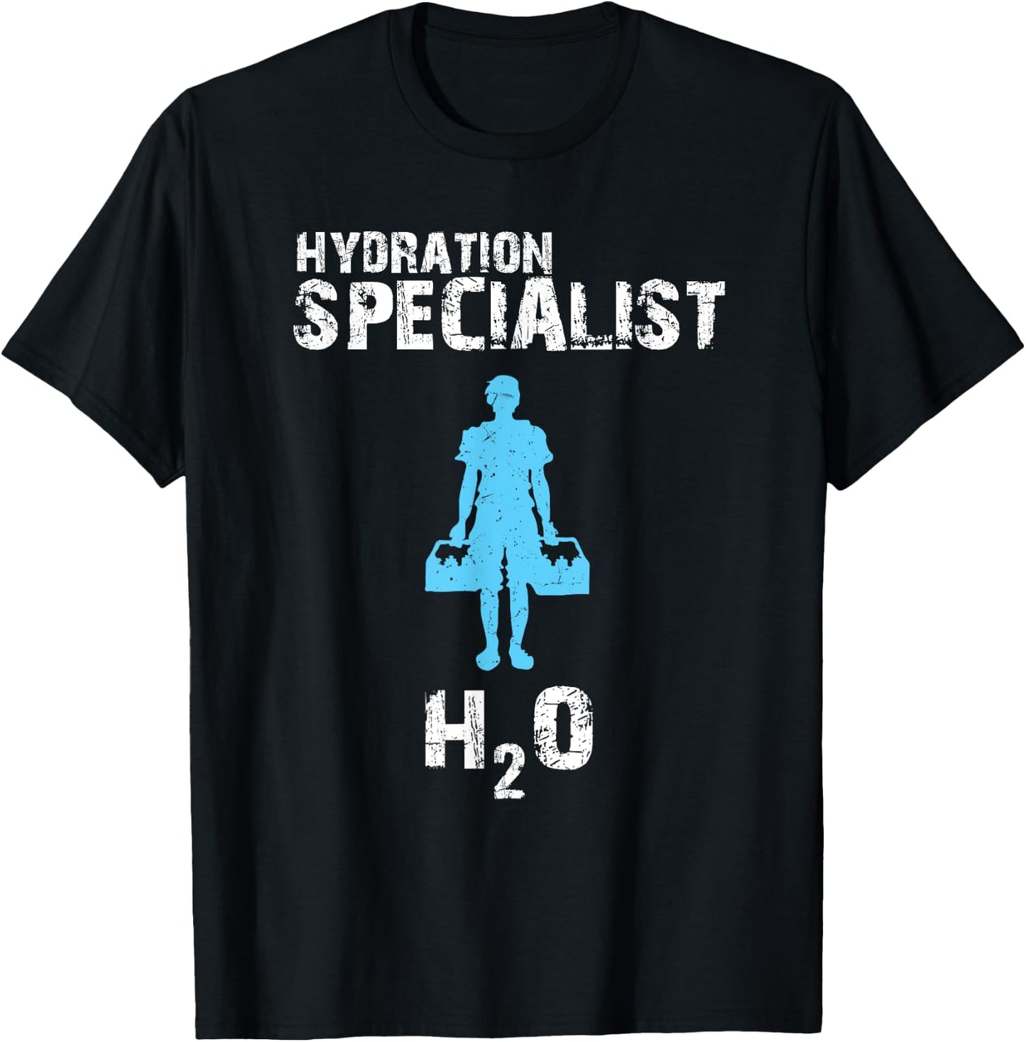 Hydration Specialist Team Manager Football Hydrated Waterboy T-Shirt - T-Shirt | Black