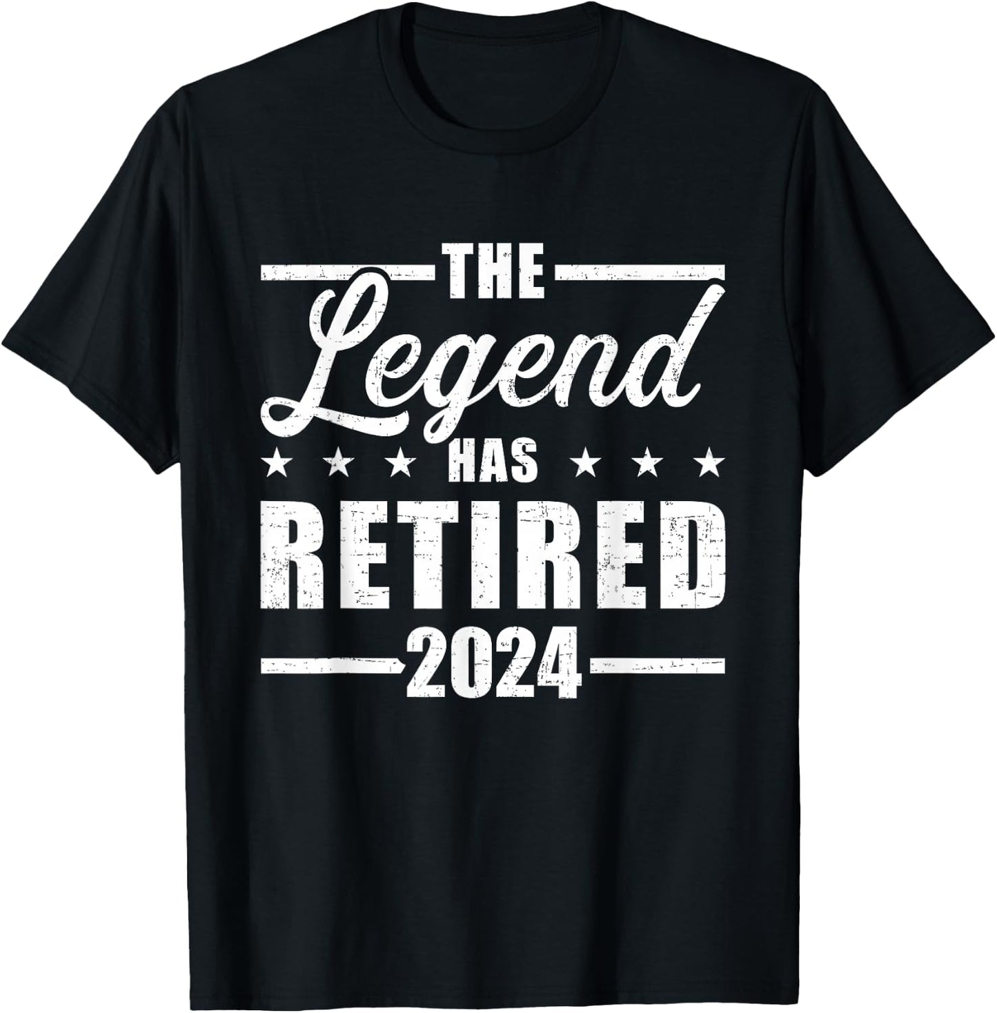 Legend hat retired 2024 for coworker in retirement T-Shirt - T-Shirt | Black