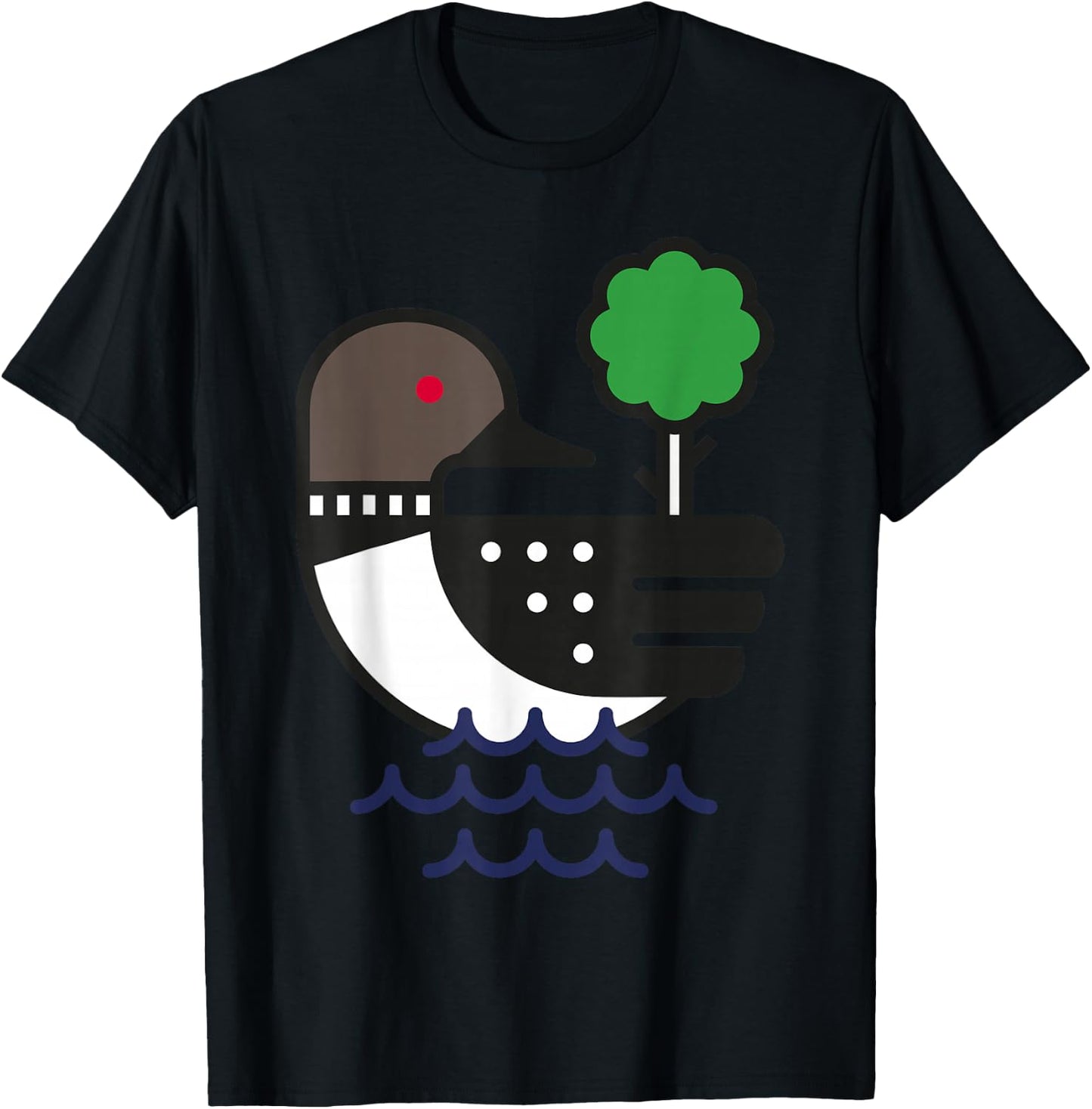 Minnesota Loon Vintage T-Shirt - T-Shirt | Black