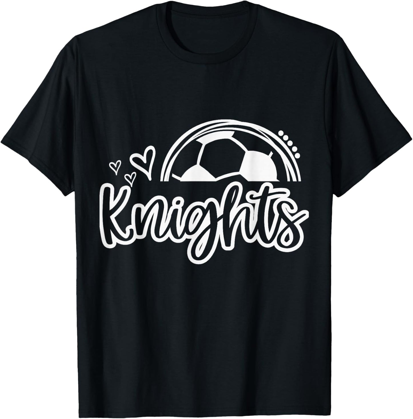 Knights Soccer Must Have Retro Trendy Game Day Spirit T-Shirt - T-Shirt | Black