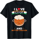 Indish Food India Flag - I Love India And Butter Chicken T-Shirt - T-Shirt | Black