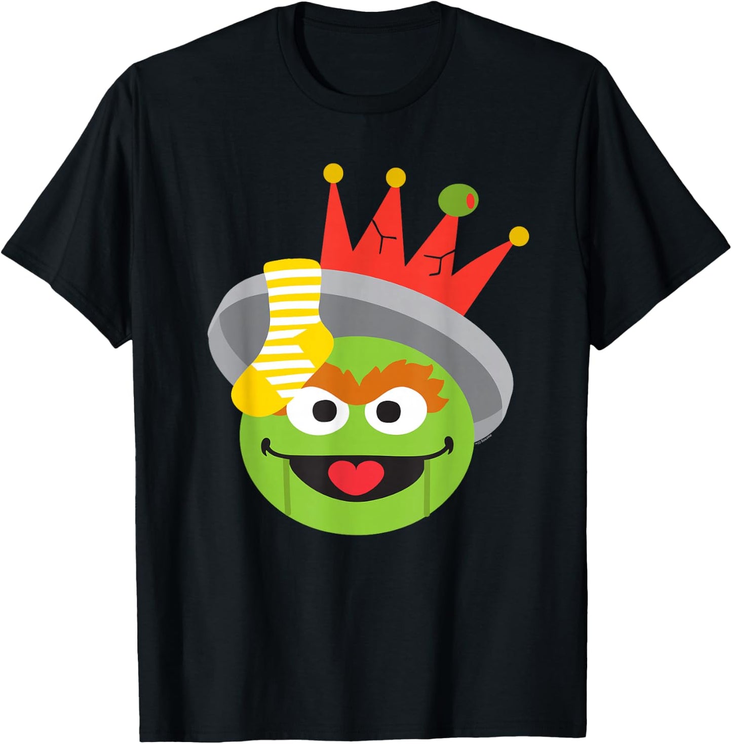 Sesame Street Christmas Nutcracker Oscar The Grouch T-Shirt - T-Shirt | Black
