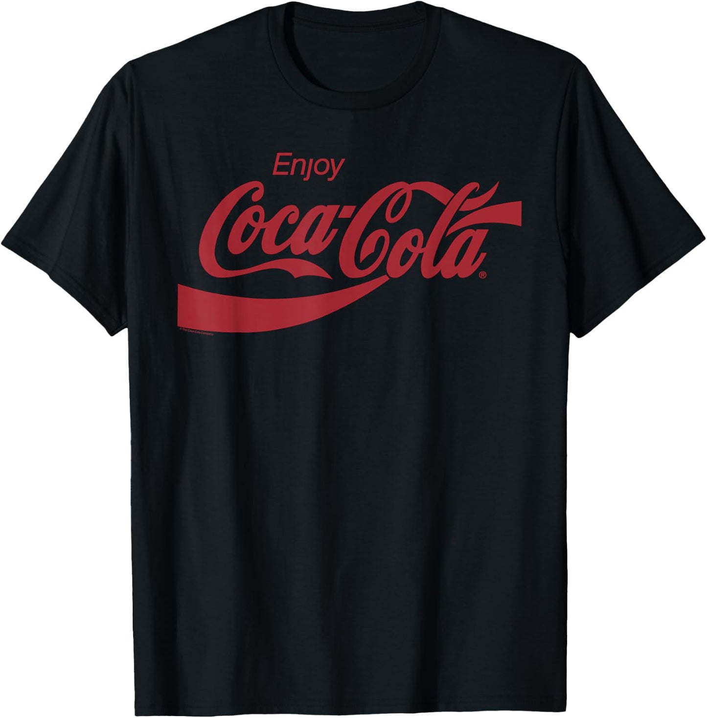 Coca-Cola Enjoy - -Adults, Black, Small, Short Sleeve T-Shirt - T-Shirt | Black