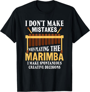 Ich mache keine Fehler Musiker Marimba Player T-Shirt - T-Shirt | Black
