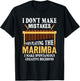 Ich mache keine Fehler Musiker Marimba Player T-Shirt - T-Shirt | Black