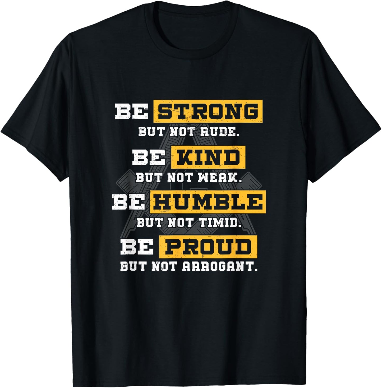 Freemasonry Strong But Not Rude Proud Masonic T-Shirt - T-Shirt | Black