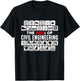Civil Engineer Designs for Civil Engineers -Adults Black Small The ABCs Of Civil Engineer T-Shirt - T-Shirt | Black