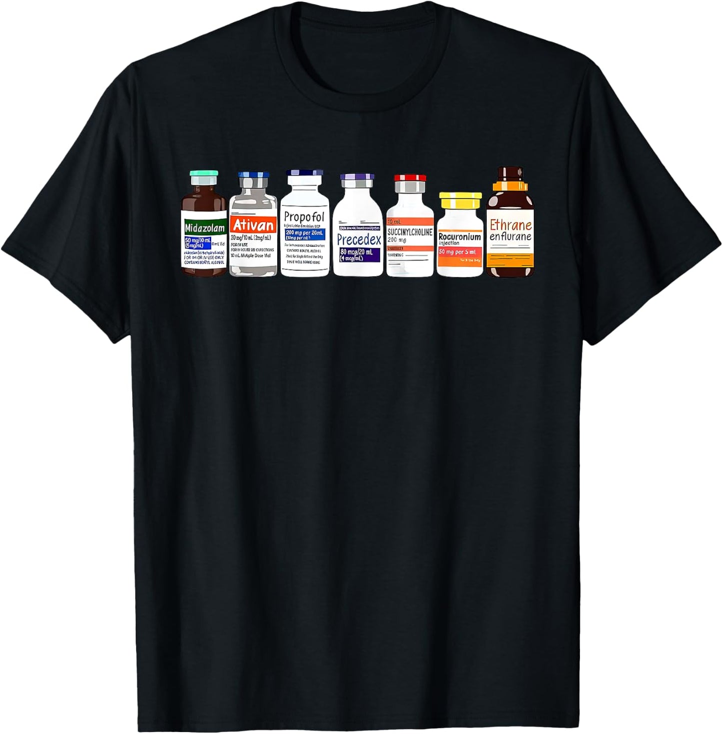 ICU Nurse Pharmacy Intensive Critical Care Black Women's Modern Classic ICU Nurse Propofol T-Shirt - T-Shirt | Black