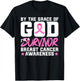 By The Grace God I'm A Survivor Breast Cancer Awareness T-Shirt - T-Shirt | Black