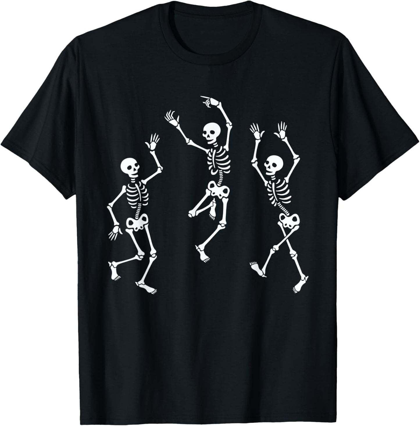 Halloween Dancing Skeletons Dance Challenge Funny Women T-Shirt - T-Shirt | Black