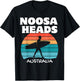 NOOSA HEADS AUSTRALIA Surf Retro Sunset Surfing T-Shirt - T-Shirt | Black