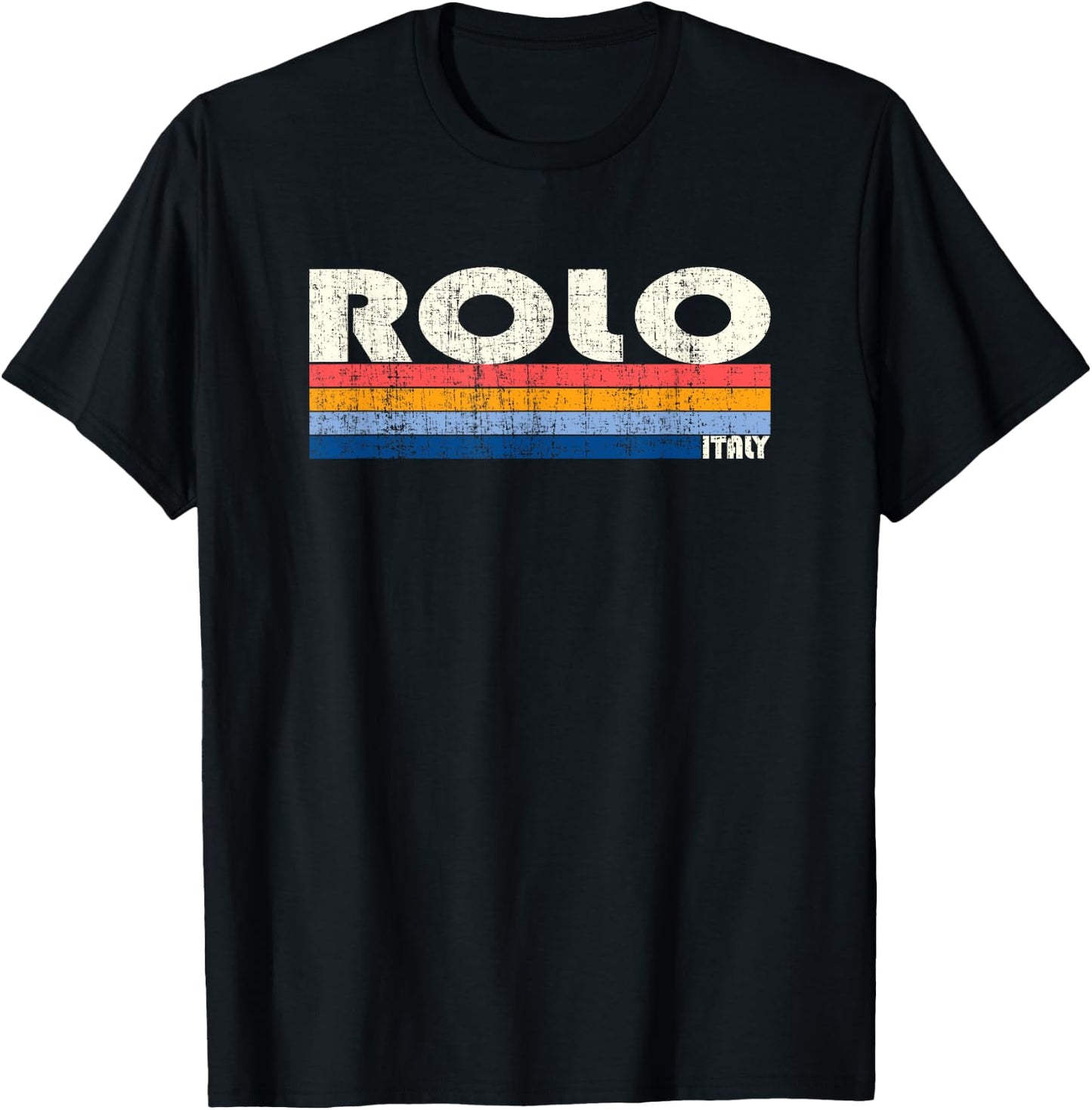 Rolo, Italy Retro 70s 80s Style T-Shirt - T-Shirt | Black