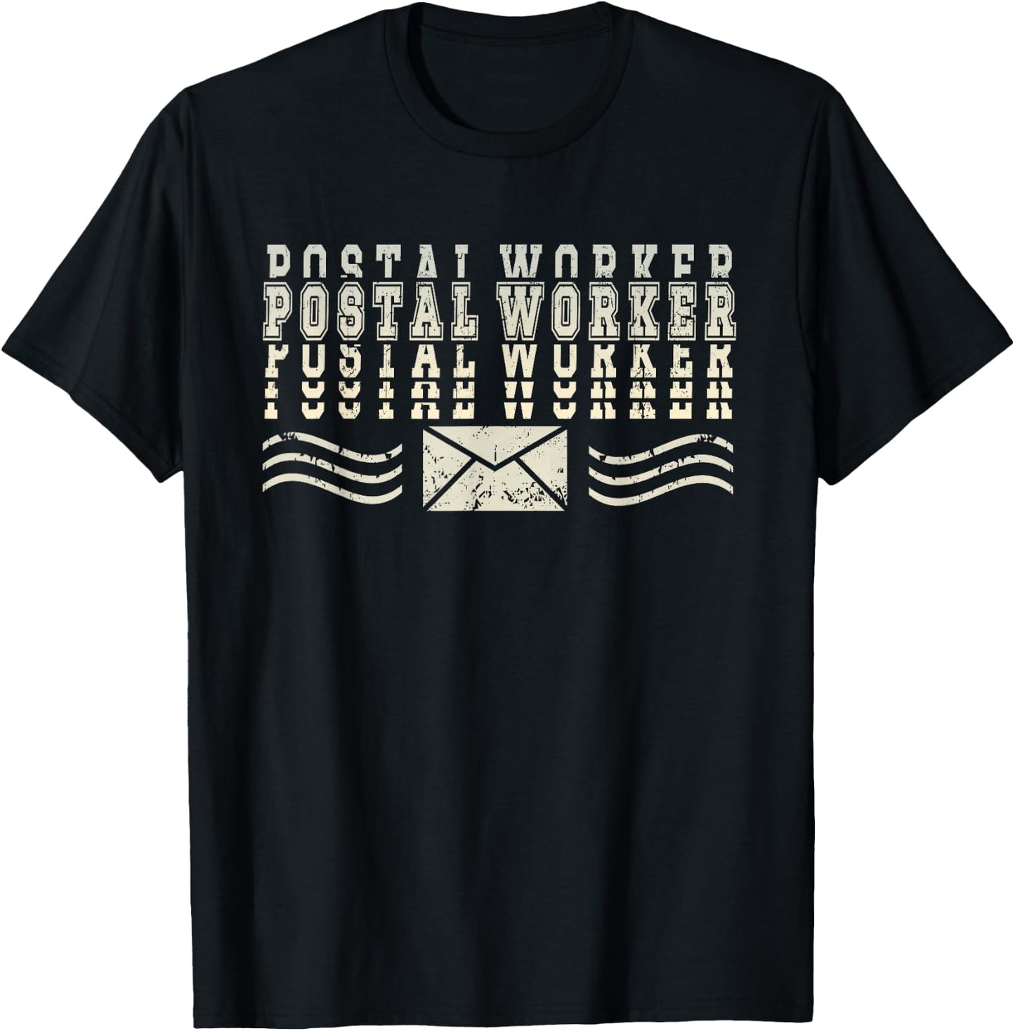 Postal Worker Delivery Service Post Office T-Shirt - T-Shirt | Black