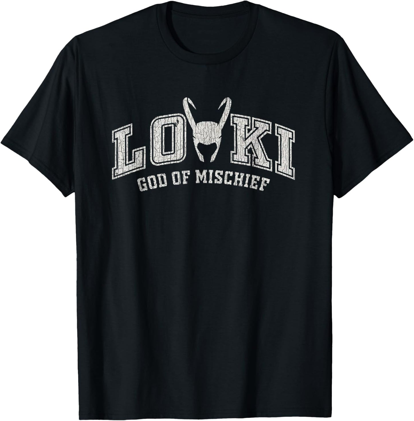 Vintage Loki God of Mischief T-Shirt - T-Shirt | Black