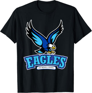Joe Michell School Eagles Logo 2022 T-Shirt - T-Shirt | Black