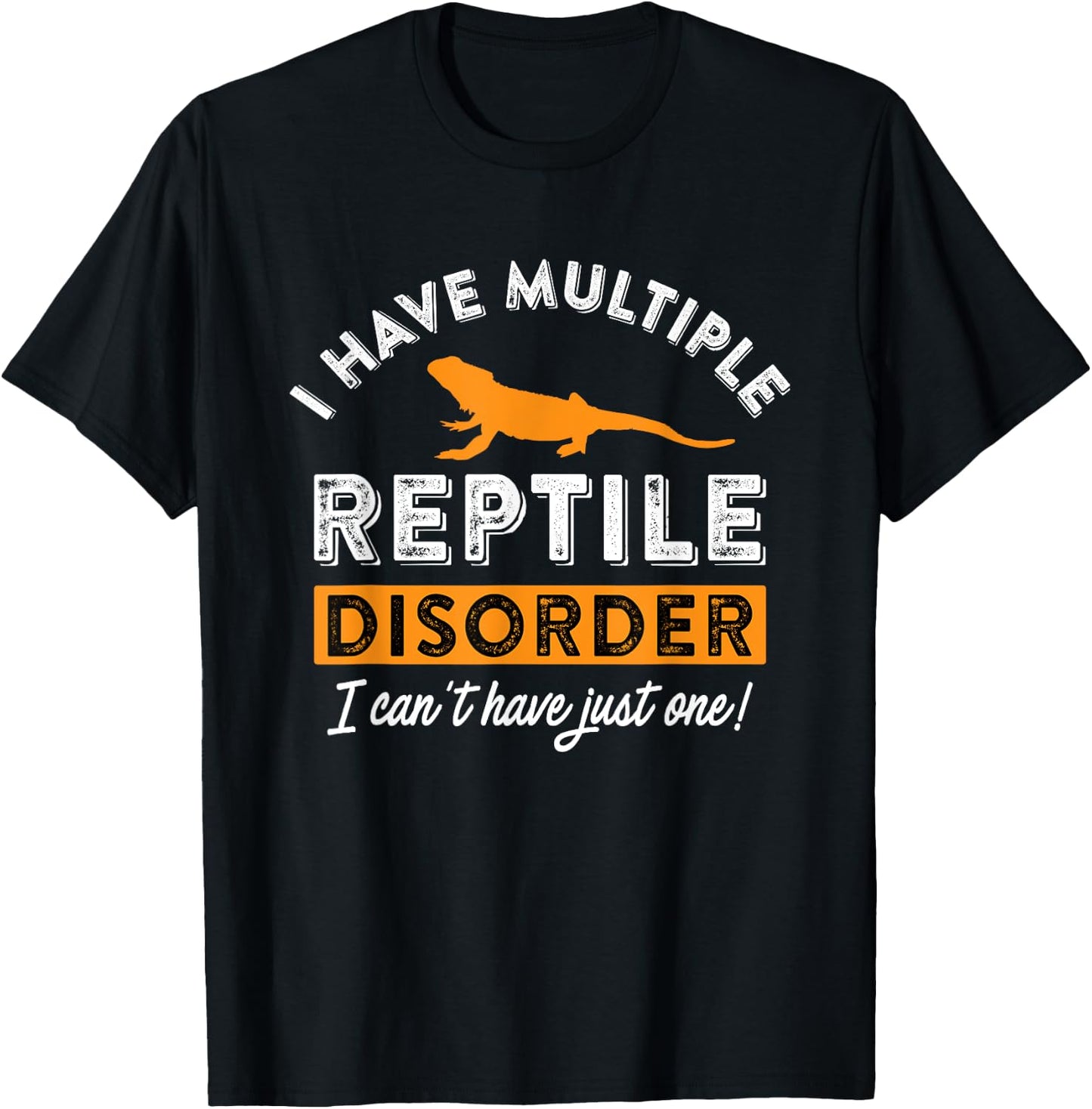 I Have Multiple Reptile Disorder - Bearded Dragon Reptile T-Shirt - T-Shirt | Black