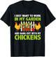 Work in My Garden Funny Chicken Gardening Chicken Lovers T-Shirt - T-Shirt | Black