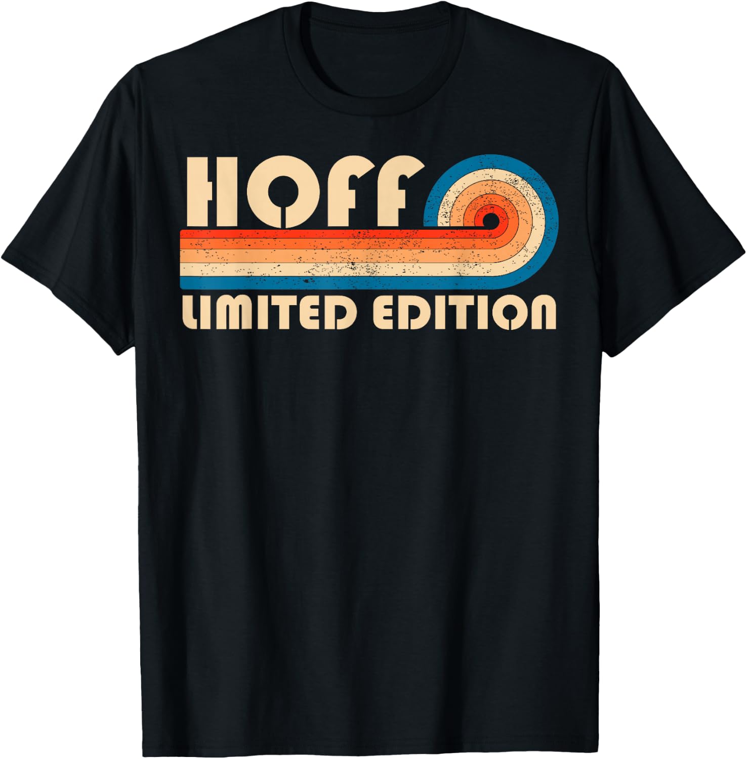 HOFF Surname Retro Vintage 80s 90s Birthday Reunion T-Shirt - T-Shirt | Black