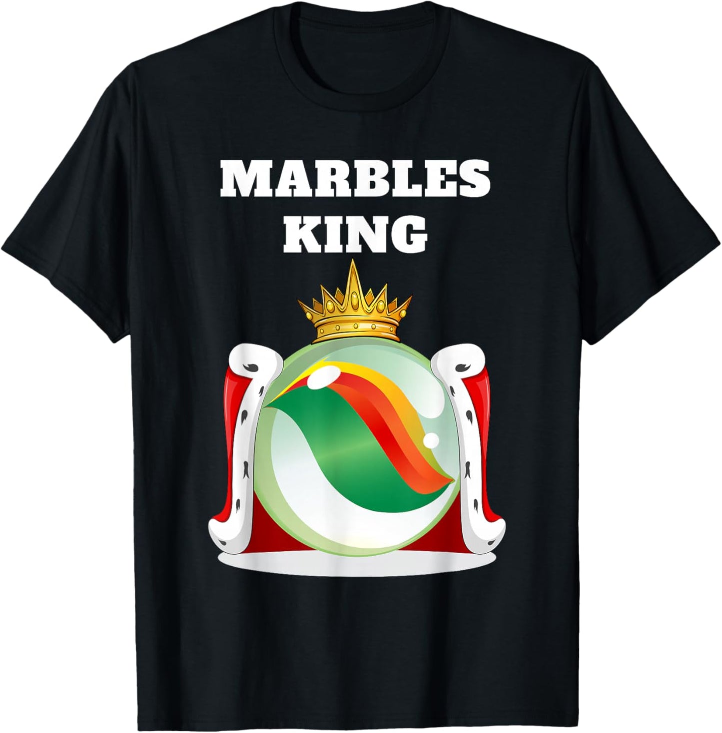 Marbles King | Boys Marbles | Marbles T-Shirt - T-Shirt | Black