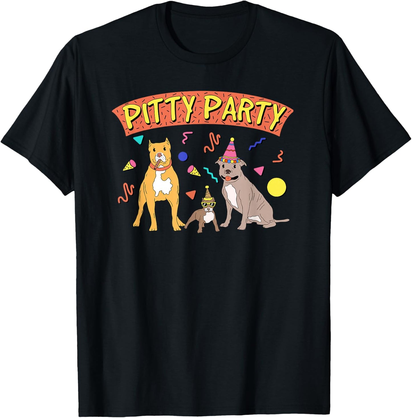 Pitty Party, Pitbull Lover, I love Pitbulls T-Shirt - T-Shirt | Black
