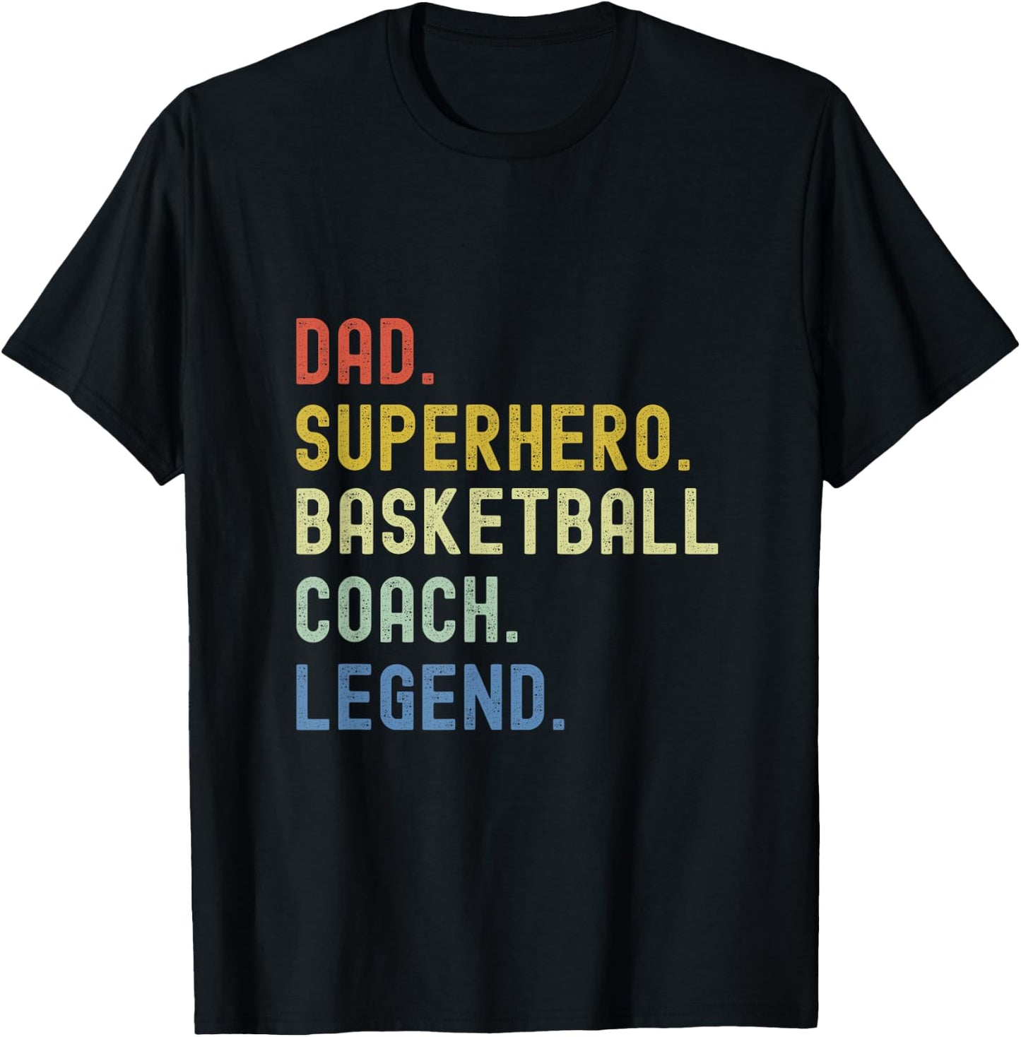 Basketball coach dad coaching basketball T-Shirt - T-Shirt | Black