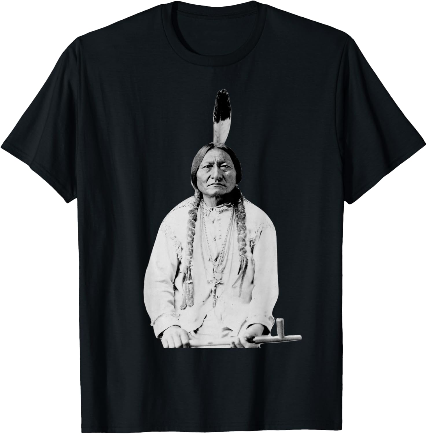Sitting Bull Native American Indian Chief Lakota Sioux T-Shirt - T-Shirt | Black