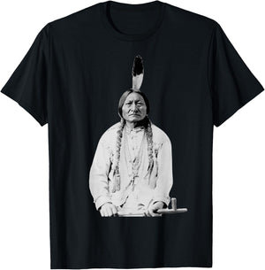 Sitting Bull Native American Indian Chief Lakota Sioux T-Shirt - T-Shirt | Black