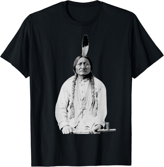 Sitting Bull Native American Indian Chief Lakota Sioux T-Shirt - T-Shirt | Black
